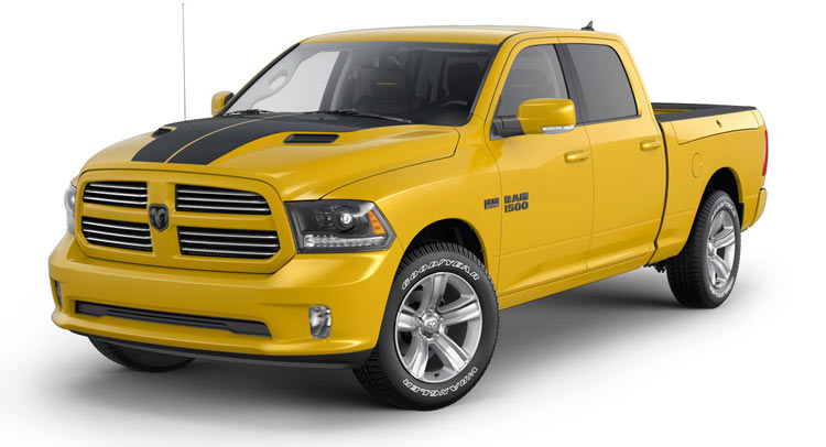Go Stinger! RAM Now Offers A Yellow 1500 Sport With Black Stripes For All