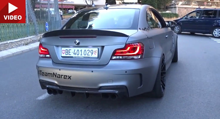  BMW 1M With Loud AK47 Exhaust Rattles Monaco