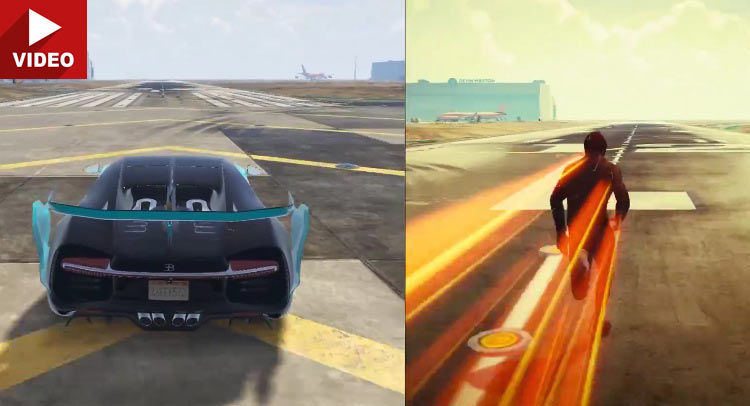  Bugatti Chiron Races The Flash In This GTA 5 Mod