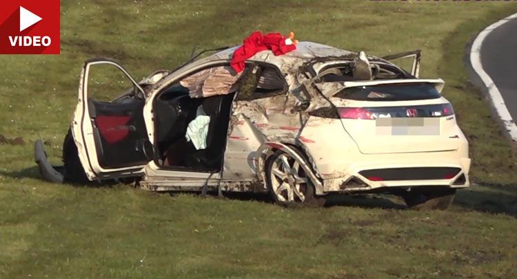  Honda Civic Type R Falls Victim To The Green Hell