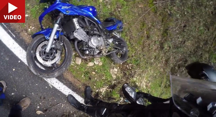 Airbag Vest Does Its Job During Motorcycle Crash