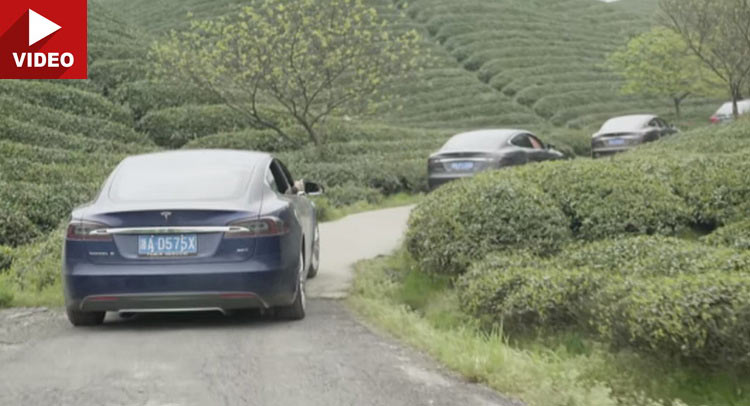  Chinese Tesla Owners Take Zero Emissions Trip To East China