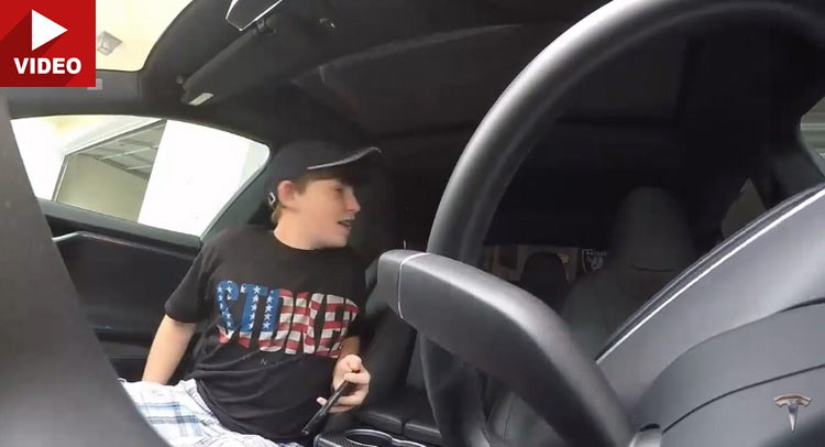  Dad Pranks Son With Tesla Model S’ Summon Feature