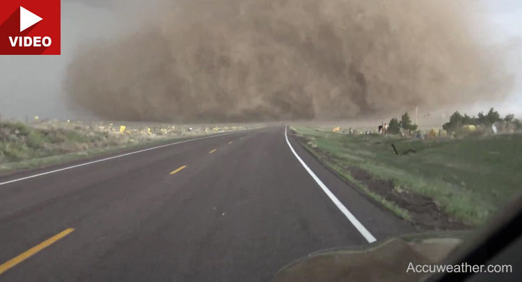Storm Chasers Drive Truck Into Heart Of Tornado