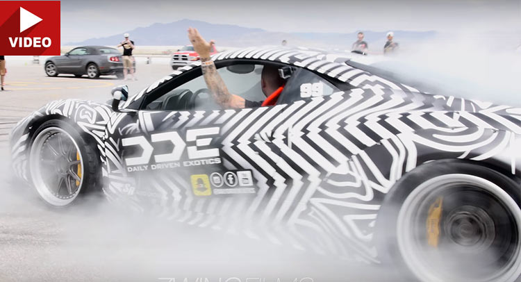  You Can’t Get Closer To A Ferrari 458 Performing Donuts Than This