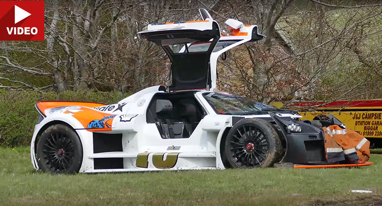  A Gumpert Apollo Crashed During The Gumball Rally