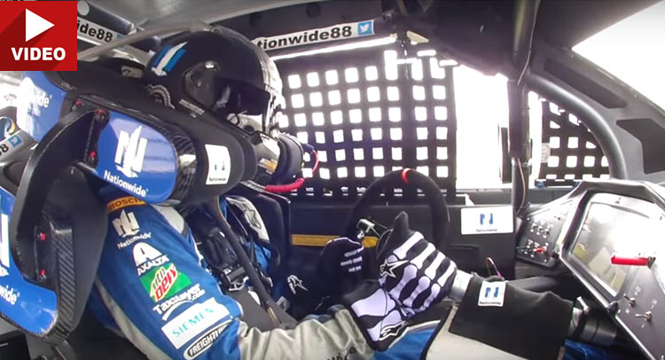  Watch Dale Earnhardt JR. Keep His Calm After His Steering Wheel Comes Off