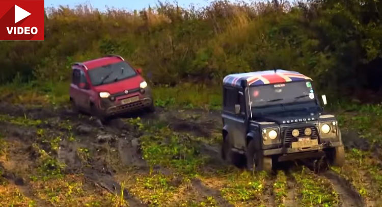  Fifth Gear Ponders If A Fiat Panda Can Beat A Land Rover Defender