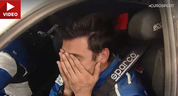  Rally Driver Cries His Heart Out Over Losing At The Last Minute – Or So He Thinks