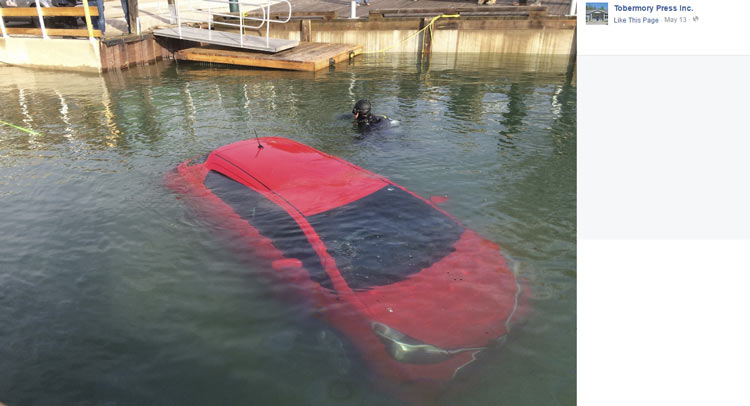 Ontario Woman Follows GPS Right Into A Lake