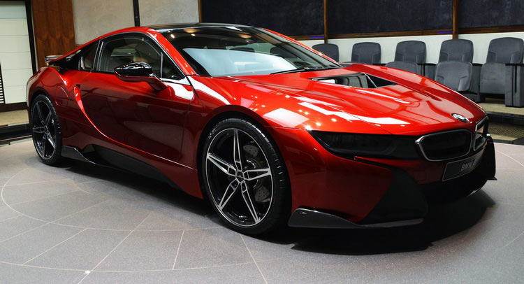  This Custom Lava Red BMW i8 Is Dripping Hot