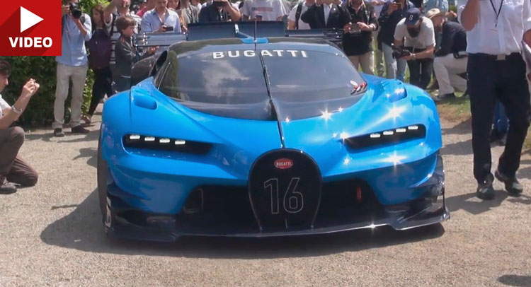 Loud-Revving Bugatti Vision Gran Turismo Filmed At Lake Como