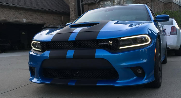 Owner Puts Carbon Fiber Vinyl Stripes On 2016 Charger Scat Pack