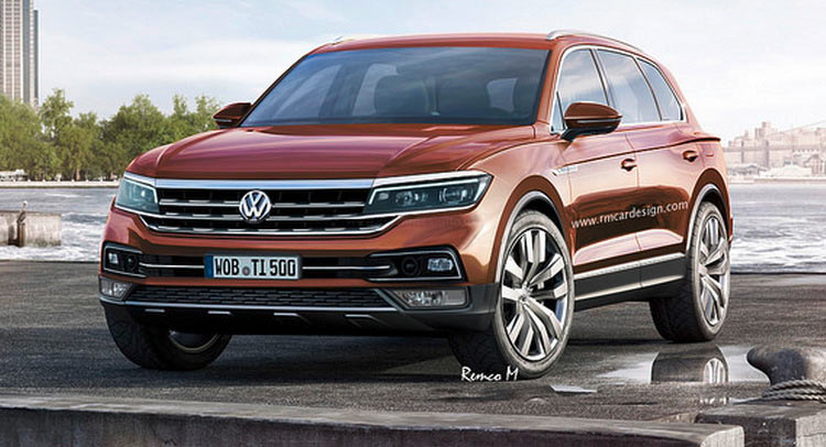  2018 VW Touareg Rendered With T-Prime GTE Features