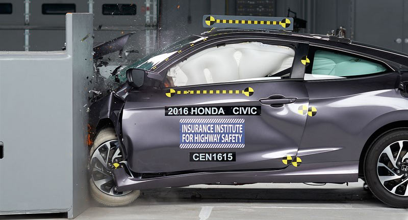  Honda Civic Coupe Scores Top Safety Pick+ Award From IIHS