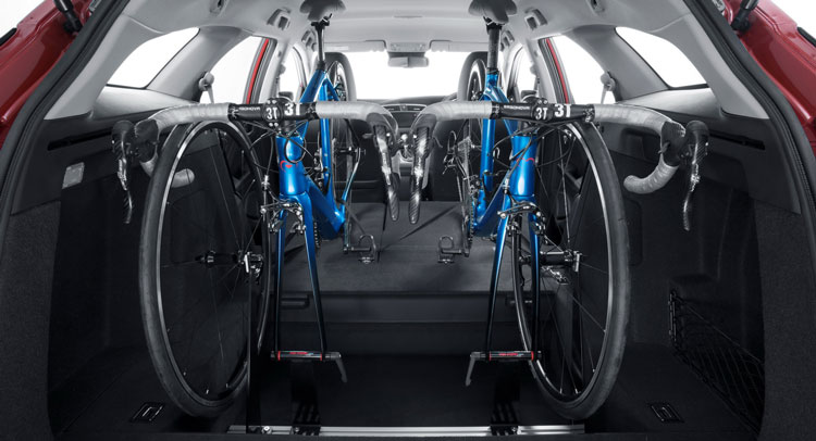  Honda Designs In-Car Bicycle Rack For European Civic Tourer