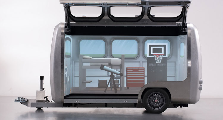  Toyota Showcases Camatte Capsule Trailer With Customizable Interior