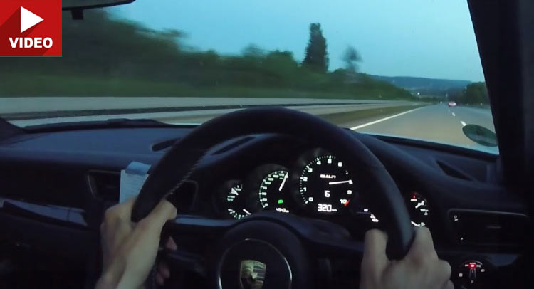 Watch New Porsche 911R Hit 200mph On German Autobahn