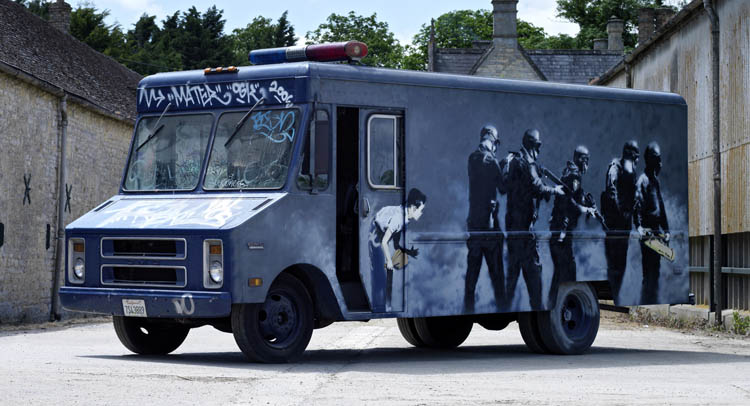  Banksy’s Famous SWAT Art Van For Auction