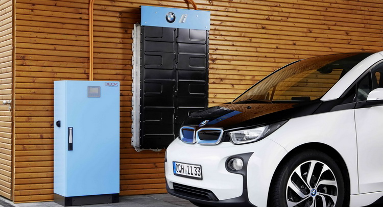  BMW Builds Home Storage Unit From Used i3 Battery Packs