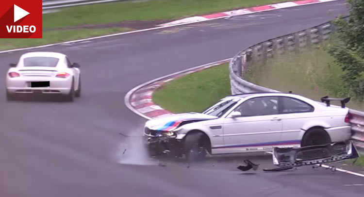  Slow Porsche Cayman Causes BMW M3 Driver To Mess Up On The Ring