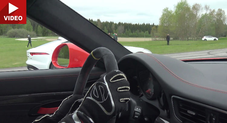 Jaguar F-Type R Challenges The Mighty Porsche 911 GT3 RS
