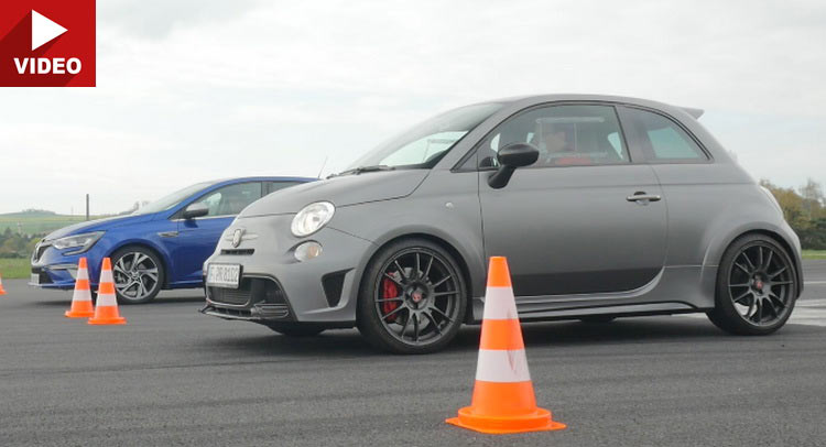 It’s Weight Against Tech In This Abarth 695 vs Megane GT Drag Race
