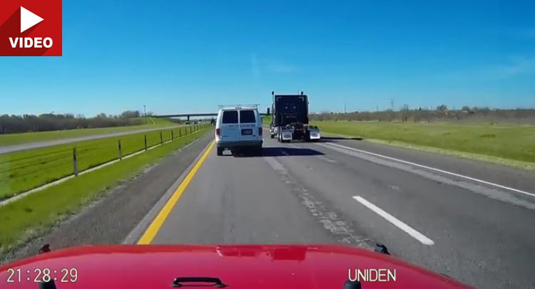  Plumbing Van Blocking Fast Lane Gets Wake-Up Call