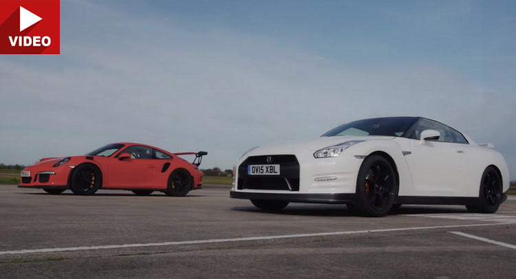  Nissan GT-R Gets Schooled By A Porsche 911 GT3 RS On A Straight Line