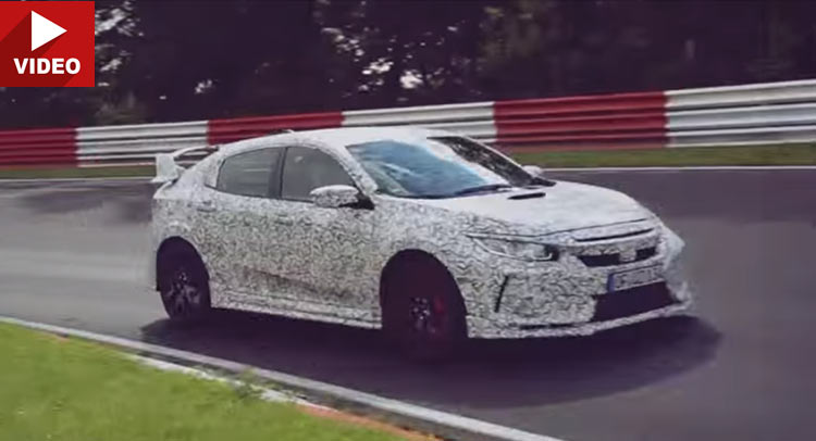  2018 Honda Civic Type R Filmed Testing At Nurburgring Again