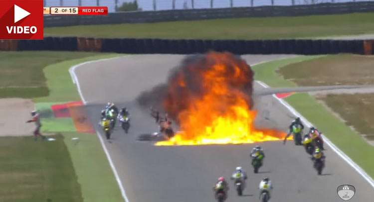  This Is What Happens When A Fuel Tank Explodes On The Track