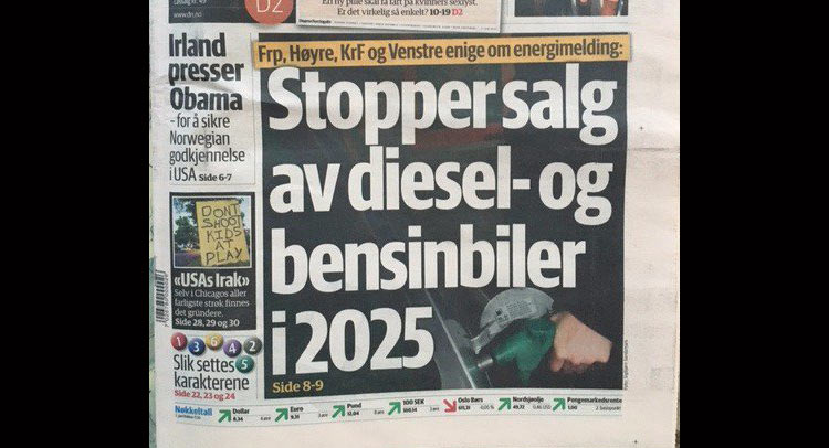  Norway To Ban Sales Of Petrol And Diesel Cars By 2025?