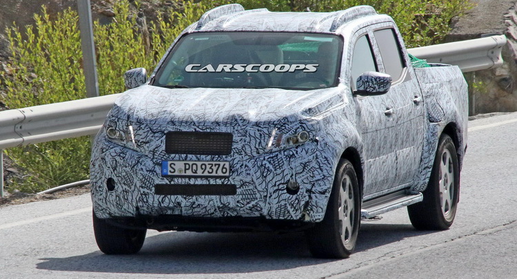  Mercedes Spied Testing 2018 GLT Pickup Mule, Could Come To USA