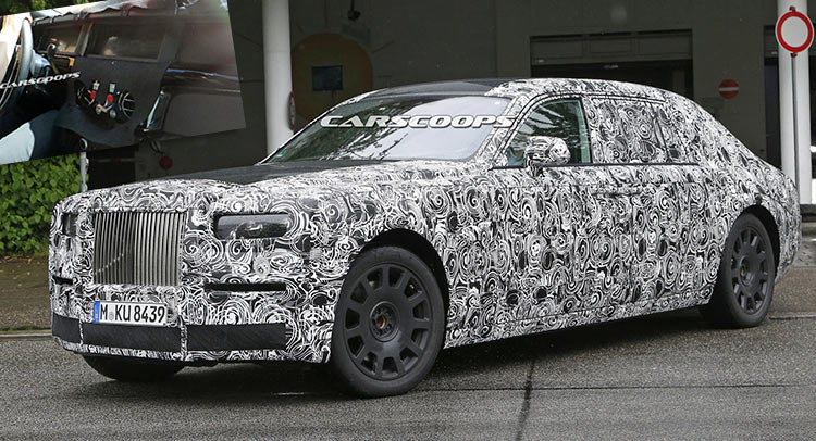  2018 Rolls Royce Phantom Mk2 Spied Inside And Out, Gets Fully Digital Dash