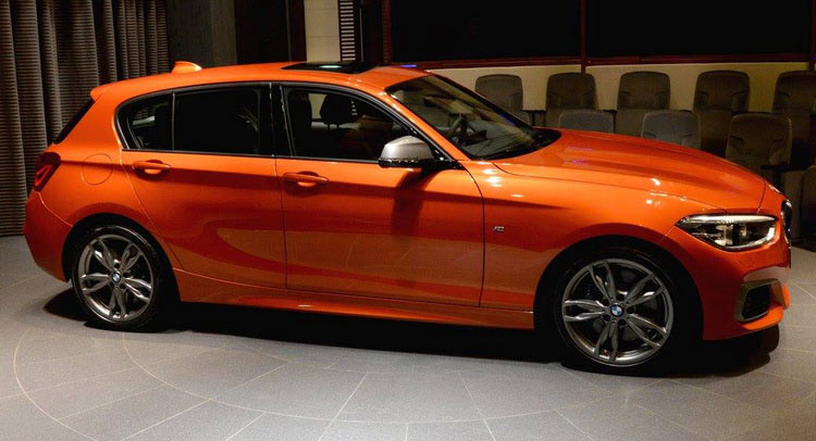  Valencia Orange BMW M135i On Display At Abu Dhabi Showroom