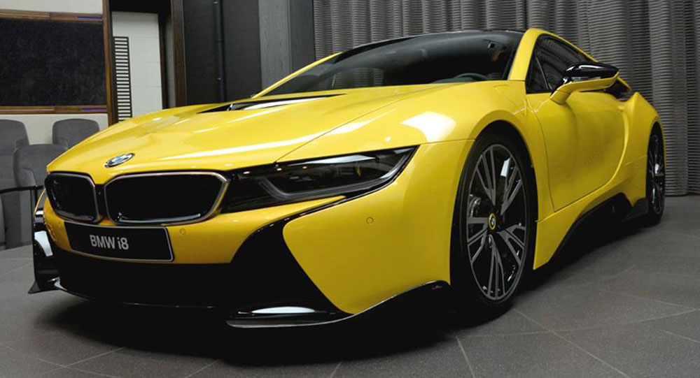  BMW’s Massive Abu Dhabi Dealer Reveals Bespoke Yellow i8