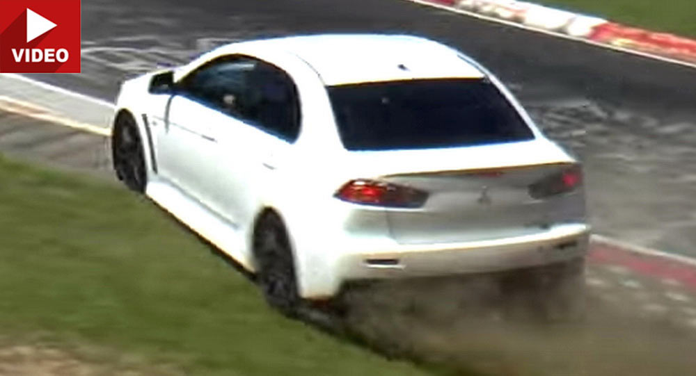  Green Hell Claims Another Car As Driver Error Forces Lancer Evo X Off The Track