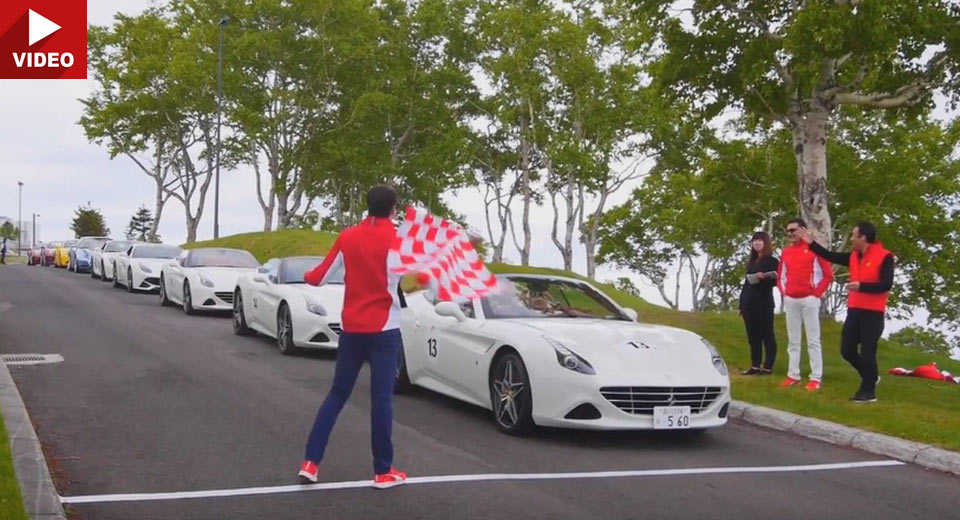  Ferraris Prance Through The Roads Of Northern Japan In Hokkaido Rally