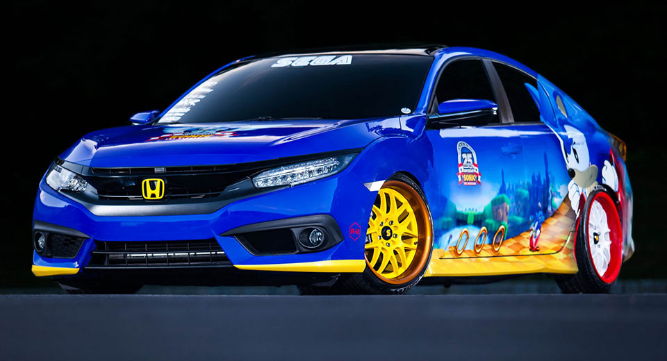 If Sonic Ever Retires From Running He Could Drive This Custom Honda Civic