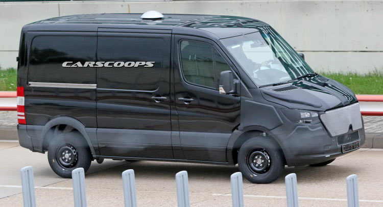 Mercedes’ New 2018 Sprinter Van Spied In Test Mule Form