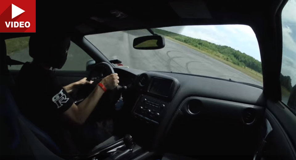 Oh My… A 2000 HP Nissan GT-R Spins At 218 MPH