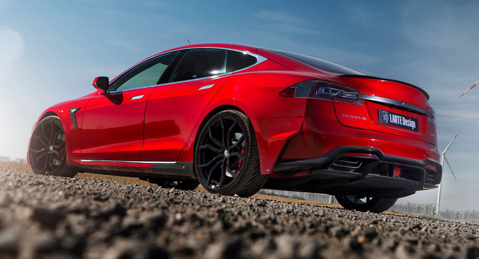  Voltes Design’s Tesla Model S Has A Rear To Rival Kim Kardashian’s