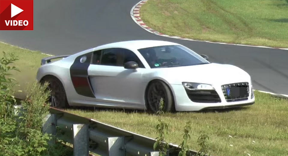 Audi R8 Driver Pulls Off Epic Save At The Ring Only To Crash Moments Later