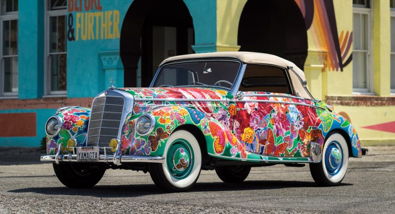This Flowery Classic Mercedes Art Car Needs A New Home | Carscoops