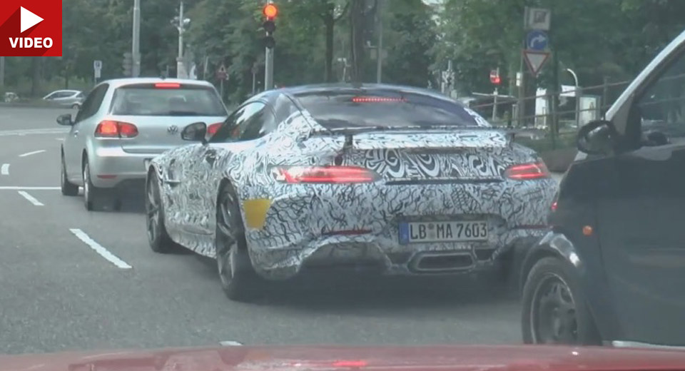  Mercedes-AMG GT R Caught In Traffic Still Wearing Camo Wrap