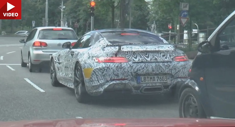 Mercedes-AMG GT R Caught In Traffic Still Wearing Camo Wrap