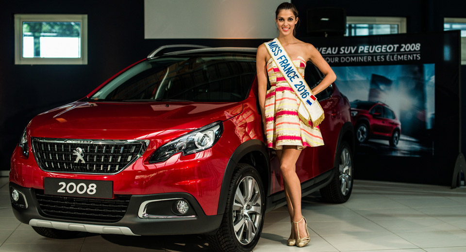 Lady In Red: Peugeot 2008 Delivered To Miss France 2016