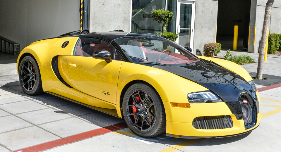  Bugatti Veyron Grand Sport Puts On Its Bumblebee Suit In L.A.