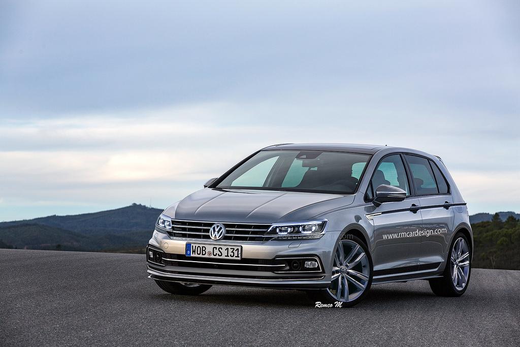 2019 Golf 8 Rendered In Line With VW's Latest Models