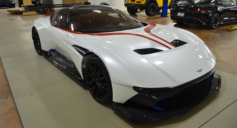 Patriotic Aston Martin Vulcan Lands In The USA